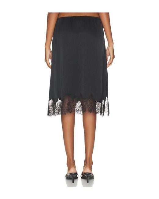 Citizens of Humanity Black Lace Trimmed Skirt