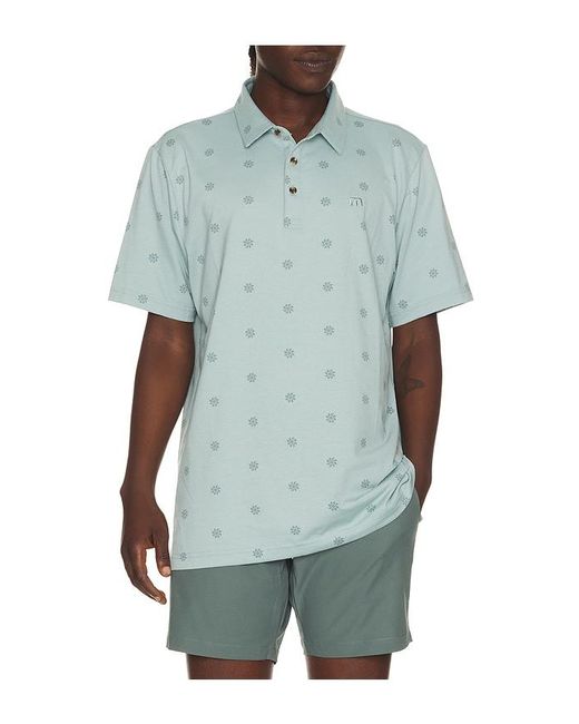 Travis Mathew Green Performance Jersey Polo for men