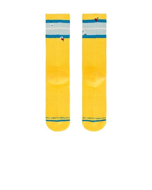 Mother Yellow The Half-Calf Socks