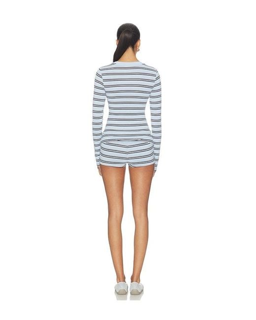 superdown Blue Genevieve Short Set