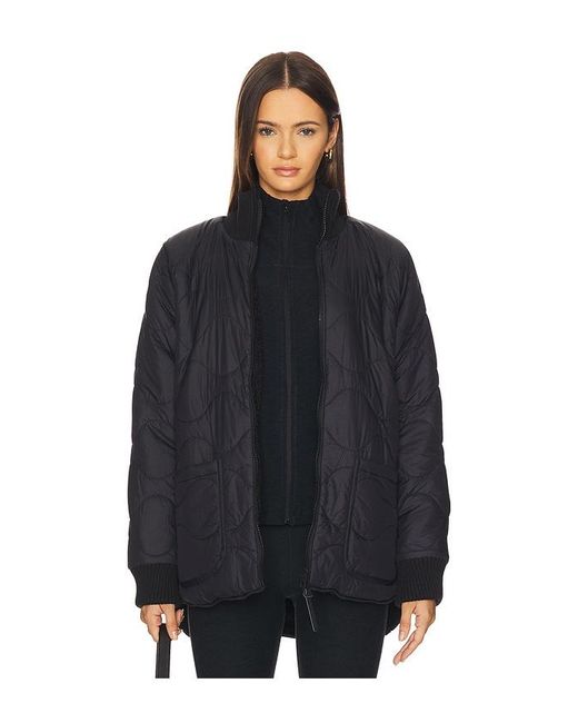 Beyond Yoga Black Reversible Quilted Jacket