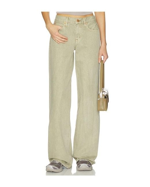SLVRLAKE Denim Natural Mica Wide Leg Jeans