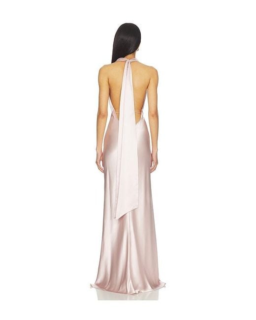 SAU LEE White Pearl Gown