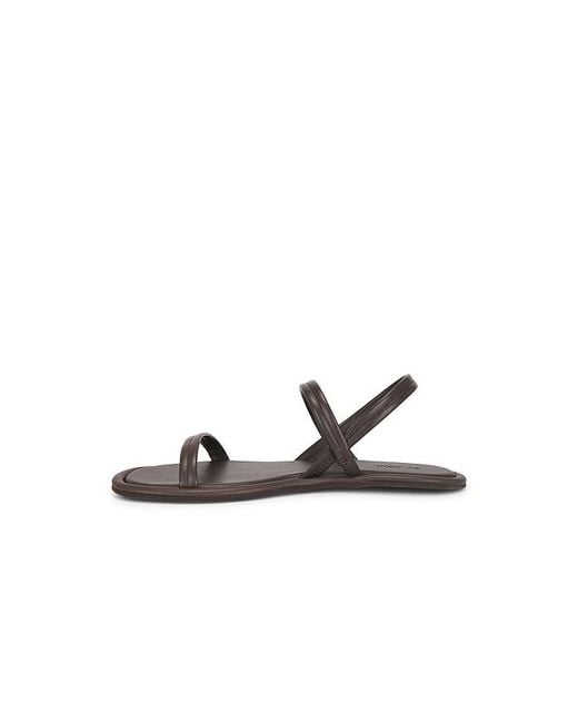 St. Agni Black Fine Strap Sandal