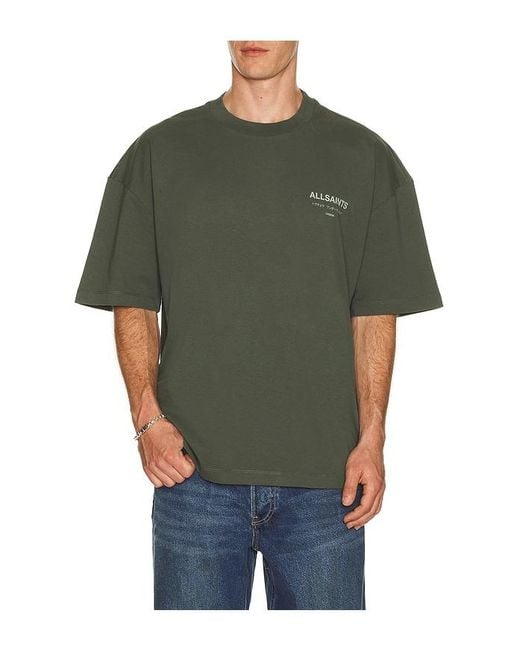 AllSaints Green Underground Tee for men