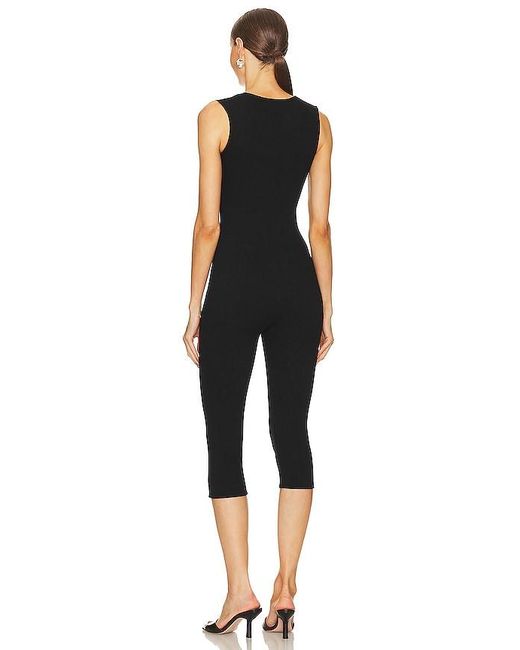 Sans Faff Black Bell Pedal Pusher Jumpsuit
