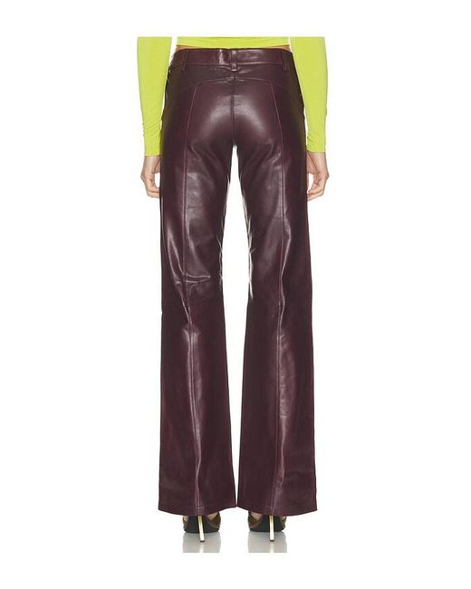 Mimchik Red Ventura Leather Pant