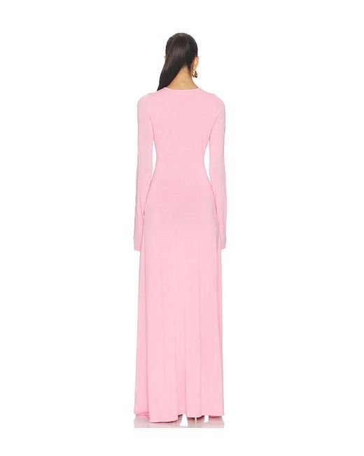 ROBE DORA en Pink Solid & Striped