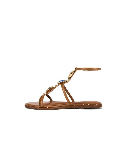 SCHUTZ SHOES Brown Milos Flat Sandal