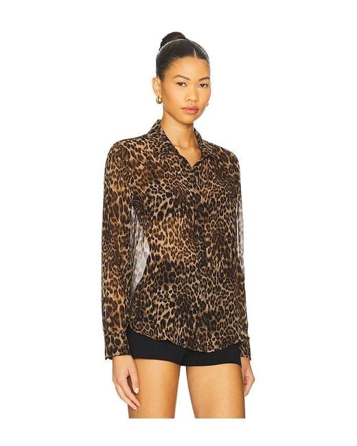 Camisa Entallada Gaia En Color Marrón Talla (También En M, Xs) Nili Lotan de color Black