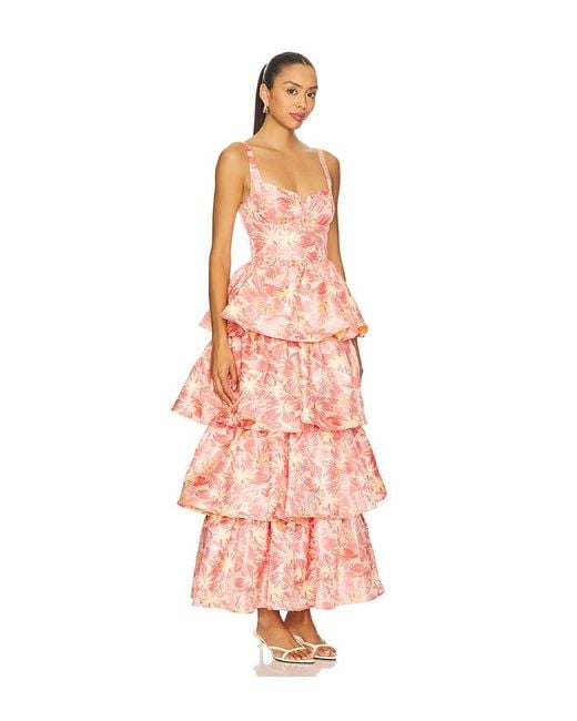 Lovers + Friends Pink Francesca Maxi Dress