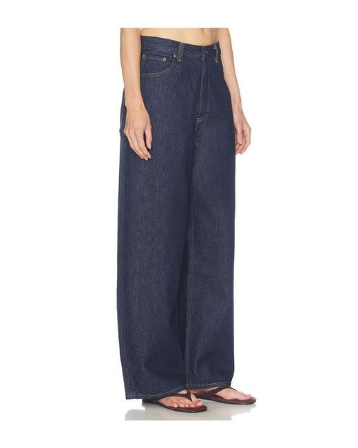 Agolde Blue Rounded Baggy Jeans