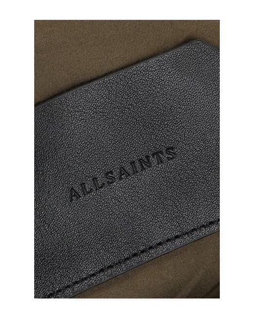 AllSaints Brown Kei Quilt Backpack for men