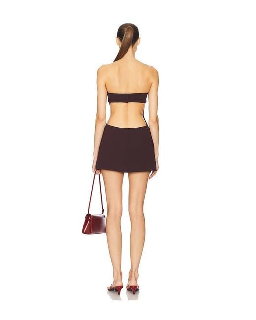 Helsa Black The Heavy Crepe Cut Out Dress