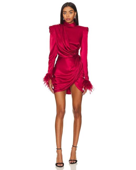 Bronx and Banco Red Nadine Flame Mini Dress