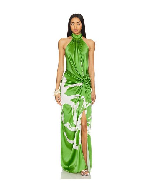 Silvia Tcherassi Green Kleid Olatz