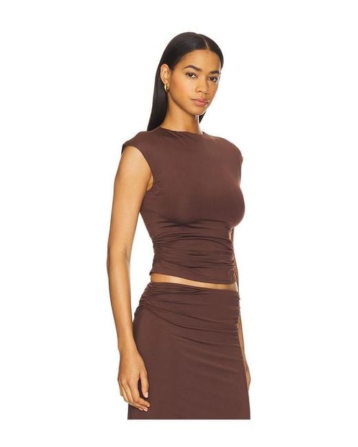 SNDY'S Brown Gabby Top