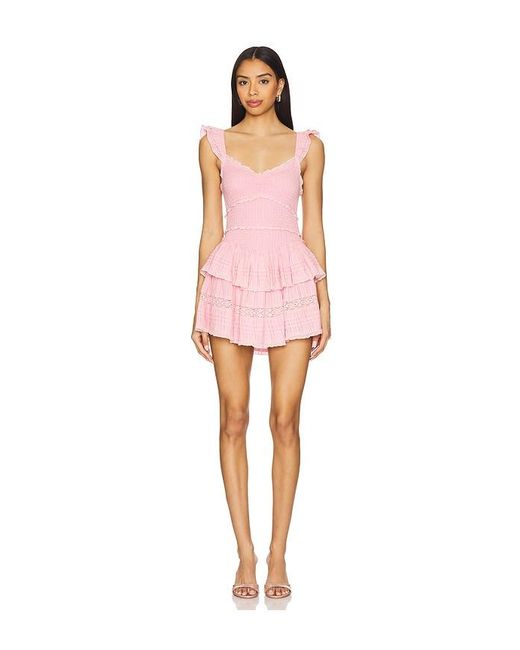 LoveShackFancy Pink Lovine Dress