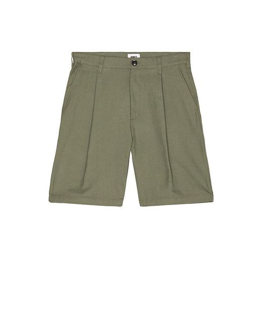 Obey Green Dean Pleated Short for men