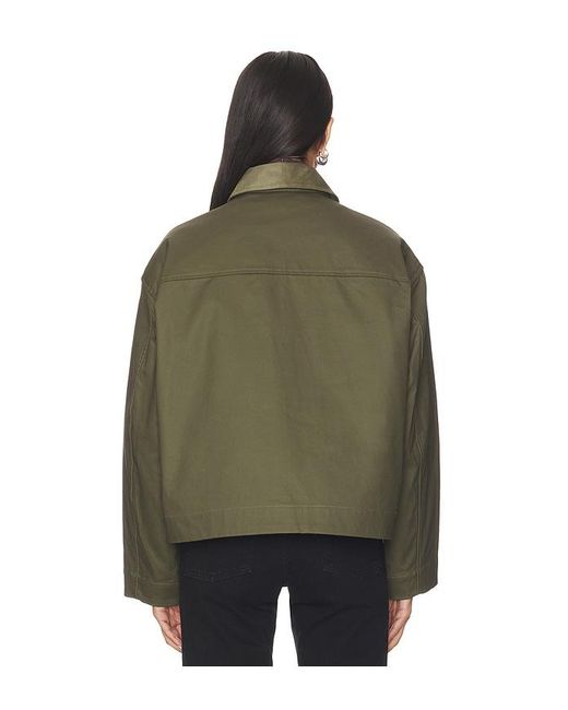 Rag & Bone Green Nonie 2-1 Cotton Jacket