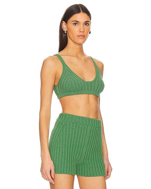 THE KNOTTY ONES Green BUSTIER PIEVA