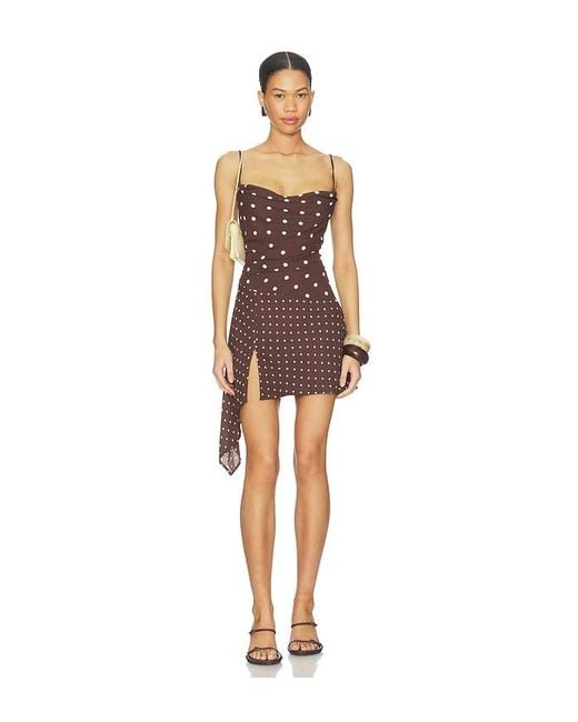 Runaway the Label Multicolor Alora Scoop Neck Mini Dress