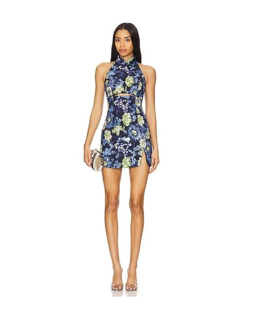 SAU LEE Blue Sophie Dress