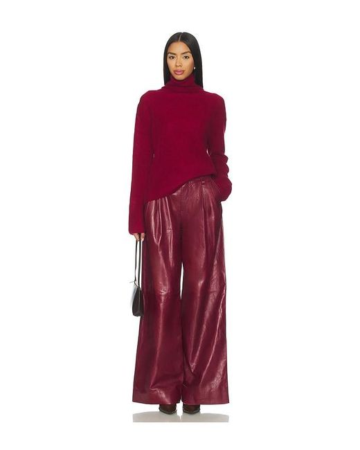 Jonathan Simkhai Red Kobie Pant