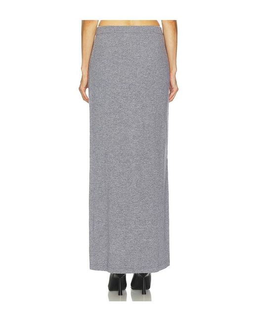 SRG Gray Mattie Knit Maxi Skirt