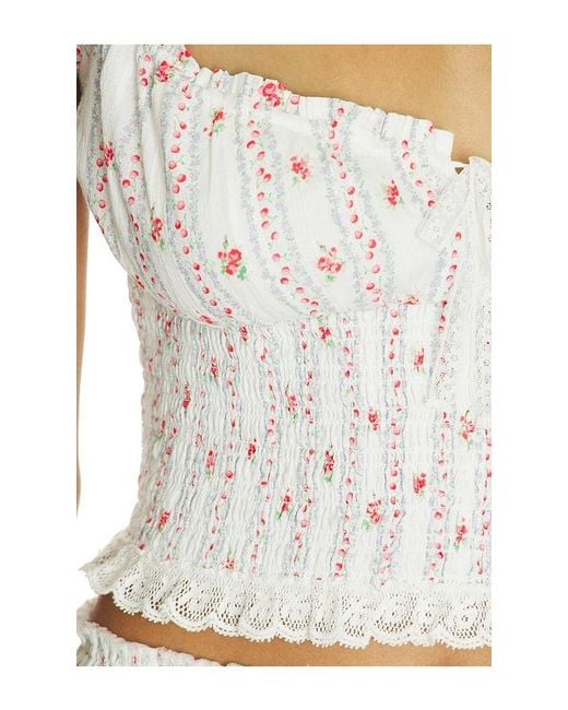 LoveShackFancy White Daini Top