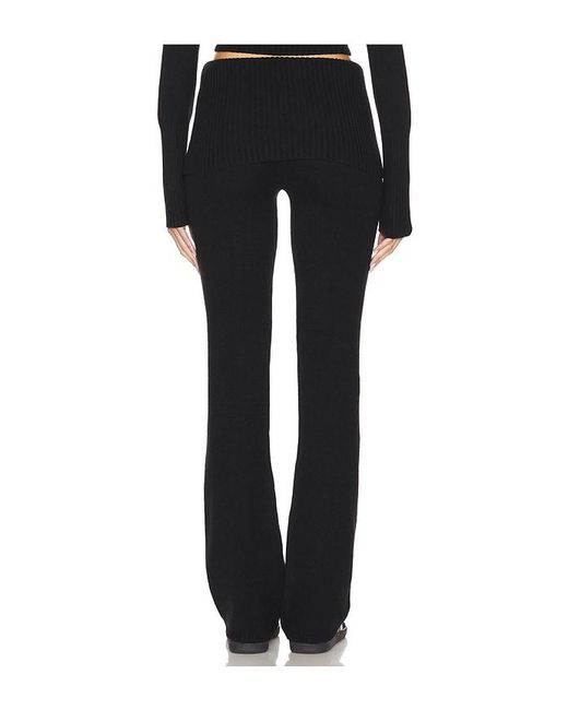 Frankie's Bikinis Black Aimee Cloud Knit Pant