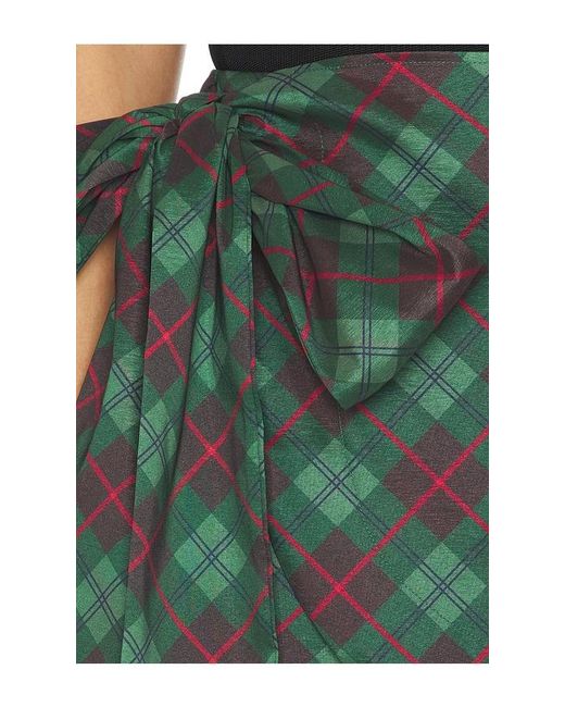 Show Me Your Mumu Green Iva Bow Skirt