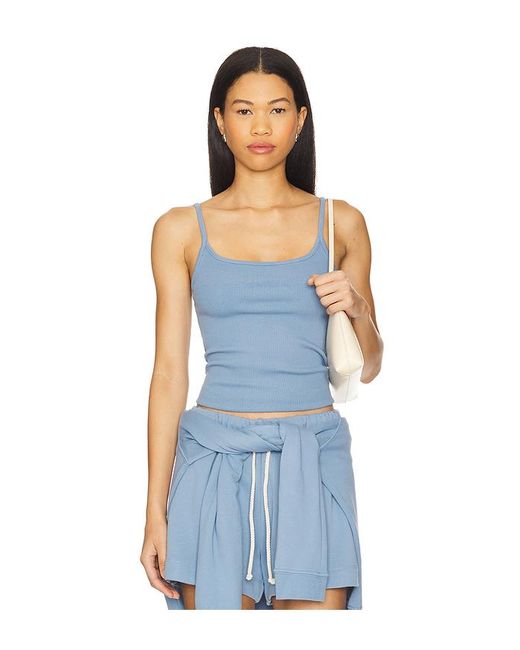 DONNI. Blue The Rib Spaghetti Tank