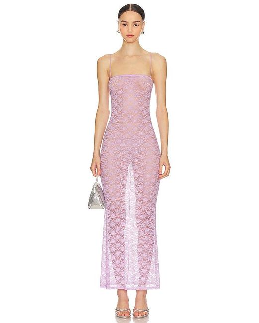 Lovers + Friends Pink Lia Sheer Gown