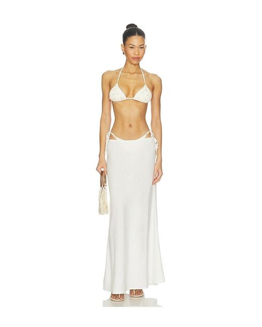 LSPACE White Stop And Stare Skirt
