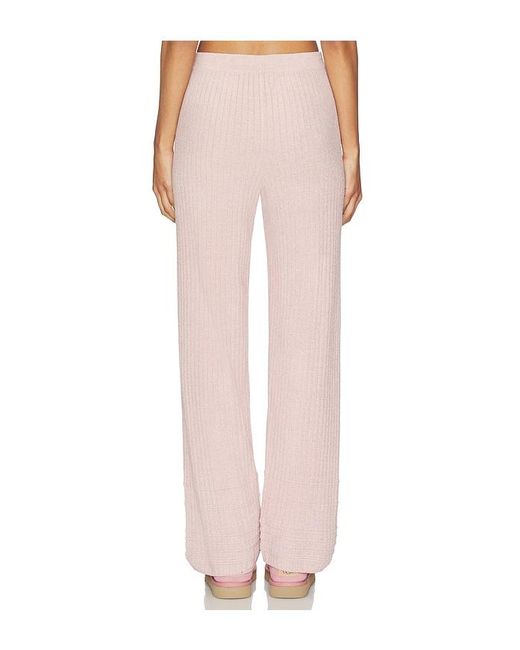 Barefoot Dreams Pink Cozychic Ultra Lite Textured Hem Rib Pant