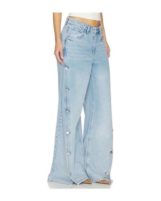 Gestuz Blue X Barbie Stacie High Waisted Wide Jeans
