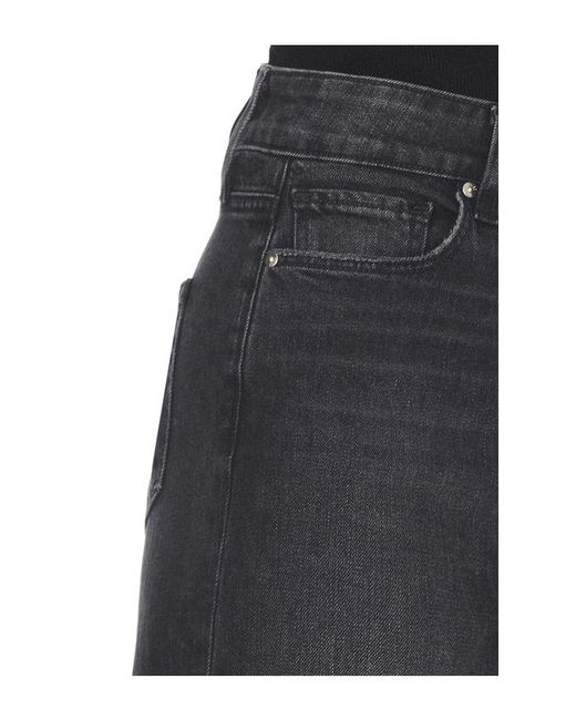 PAIGE Blue Anessa Wide Leg Jeans