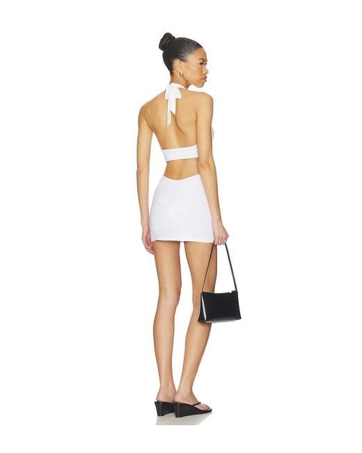 Frankie's Bikinis White X Jennie Solo Modal Mini Dress