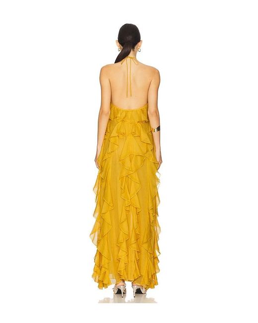 Ronny Kobo Yellow Liora Dress