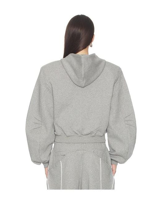 The Attico Gray Fleece Sweatshirt