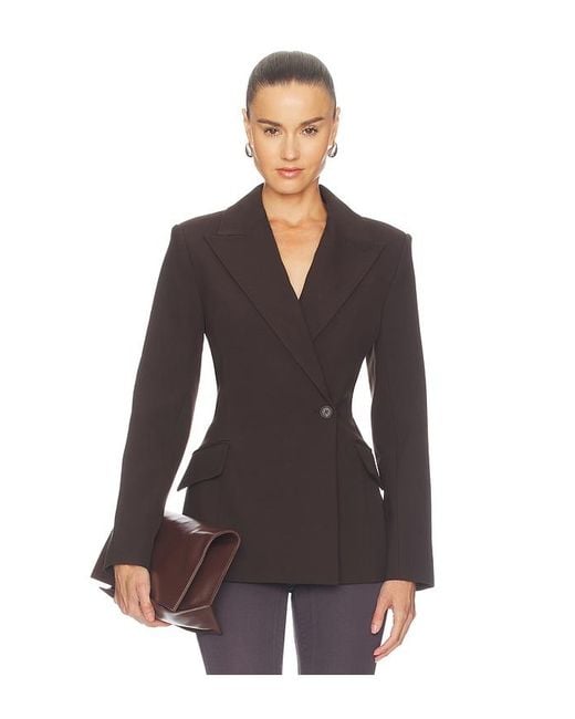 Jonathan Simkhai Black Surabhi Hourglass Blazer
