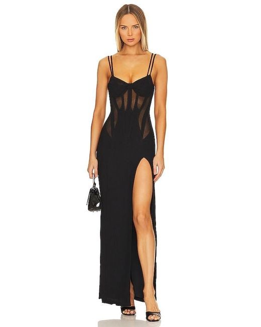 Nbd Black Estrella Maxi Dress