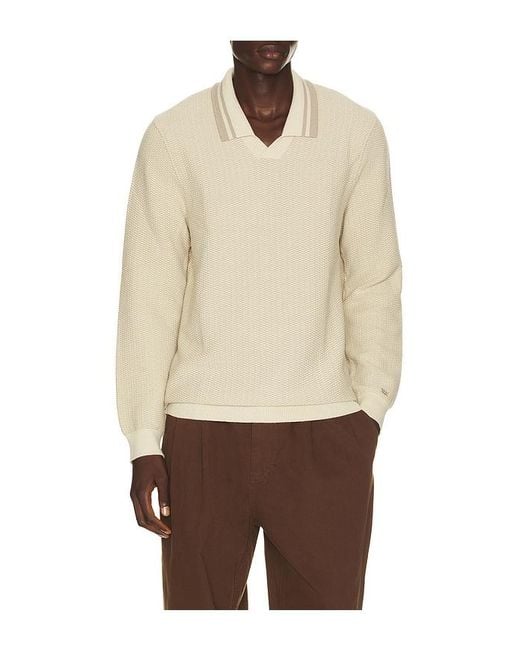 Rhone Natural Back Nine Knit Polo for men