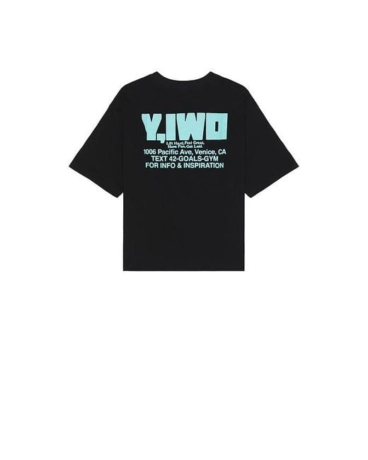 Y,IWO Black Totally Awesome Crop Tee for men