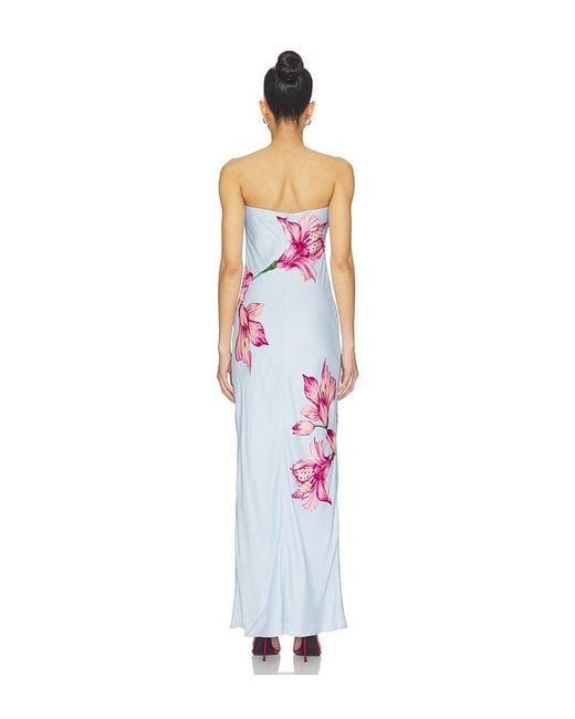 Rococo Sand White Strapless Maxi Dress