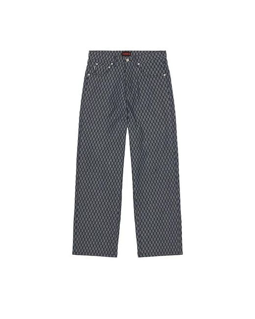 Pleasures Blue Formula Baggy Jeans for men