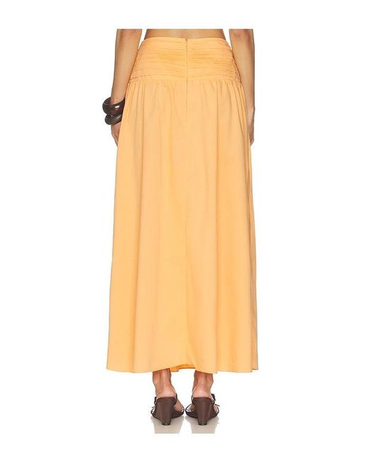 Peixoto Orange Rowan Maxi Skirt