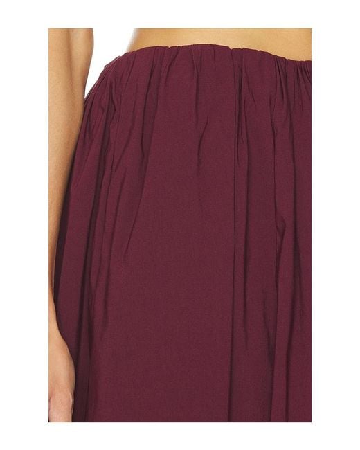 Camila Coelho Purple Carina Midi Skirt