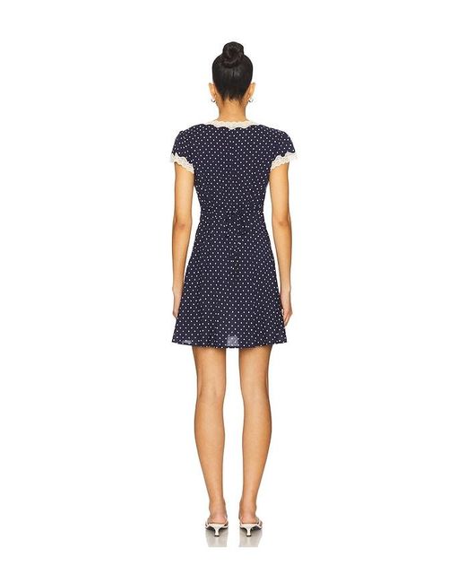 Rixo Blue Cely Dress